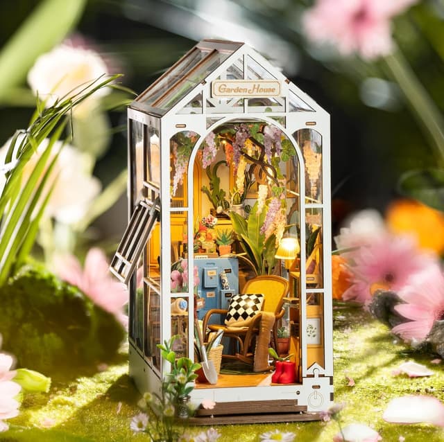 Thumbnail 6 de ROBOTIME DIY Book Nook Gartenhaus 14 Blumen 🧩