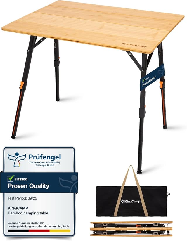 Thumbnail 5 de KingCamp Tavolo bambù 100x72 cm