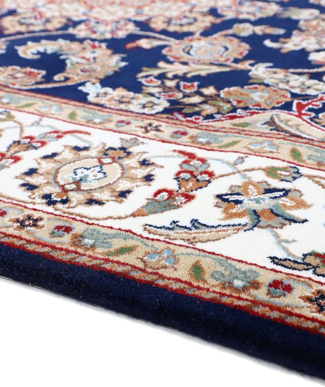 Thumbnail 5 de CarpetFine Alfombra Nain Lana Azul 120x180 cm 🧶 Moderna