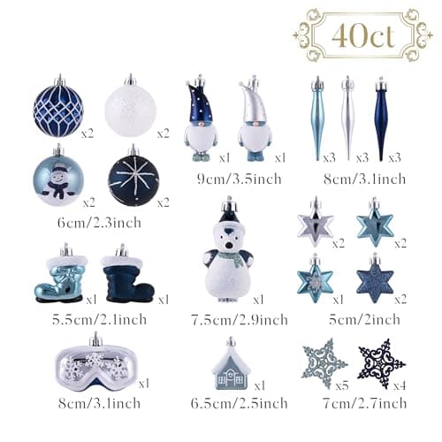 Thumbnail 5 de Boule de Noël Valery Madelyn 40 pcs ⚡