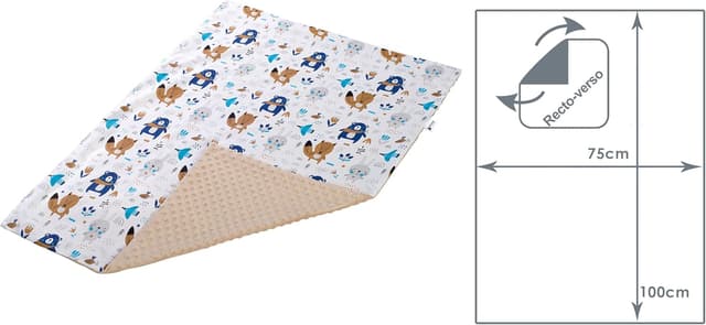 Thumbnail 2 de Medi Partners Couverture bébé 75x100 cm 100% coton