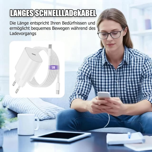 Thumbnail 5 de iPad Ladegerät mit Kabel Original 25W USB-C Netzteil