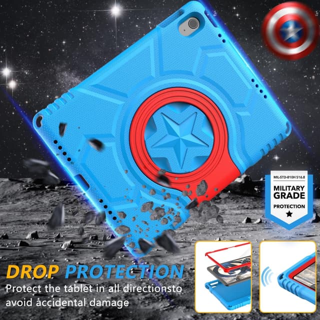 Thumbnail 4 de TrendGate kids iPad case with built-in screen protector (A16 11-inch / iPad 10th gen 10.9-inch) – Blue