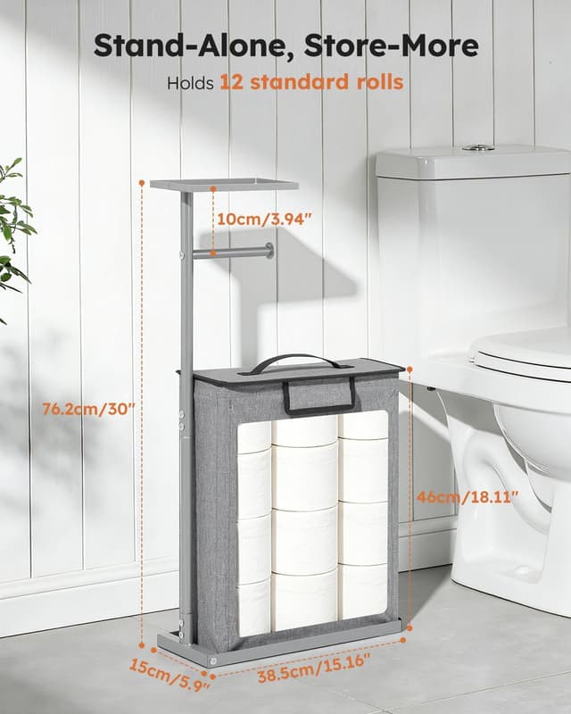 Thumbnail 3 de SOELDI Toilet Roll Holder with Storage
