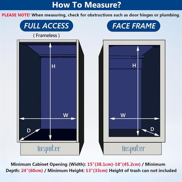 Detalle de Inputer Dual Pull Out Trash Can 17" Fit