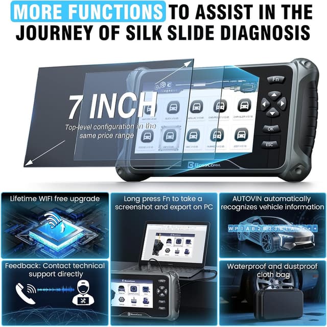 Thumbnail 6 de BC BossComm IF745 OBD2 Scanner 7-inch