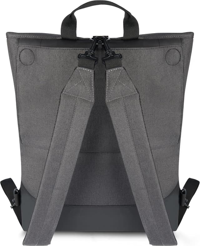 Detalle de LARKSON Tammo Bike: borsa posteriore laterale 2 in 1 antracite, zaino e bike bag idrorepellente