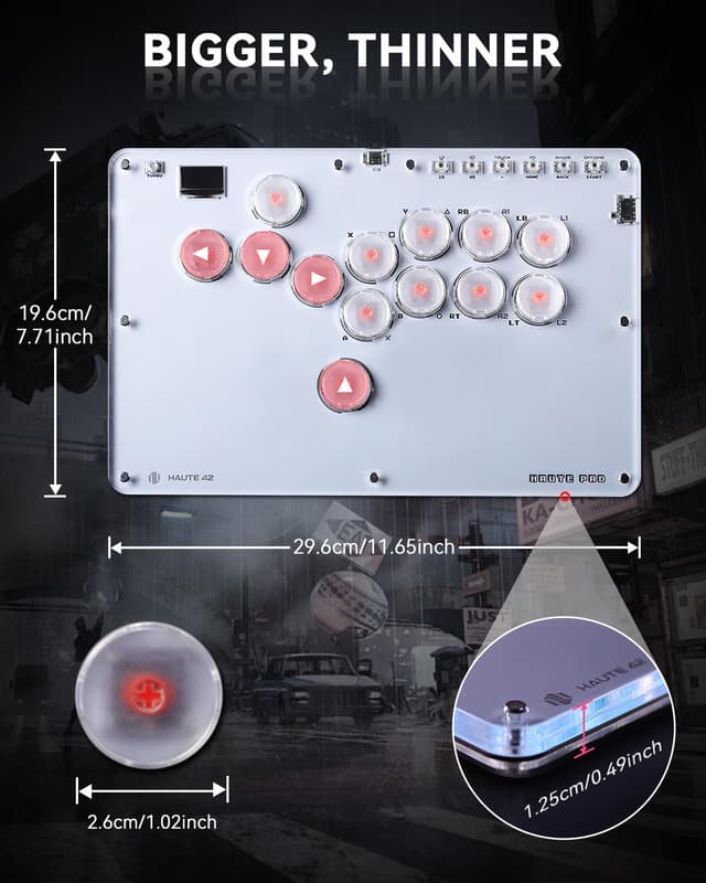 Detalle 2 de Sehawei Haute42 T13 Fight Stick 13 Tasten