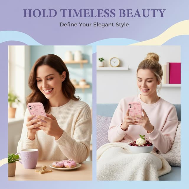 Thumbnail 6 de FUXICASE Silicone Case for iPhone 11 (Pink Bow) — Soft TPU/ Silicone, Shockproof Protection