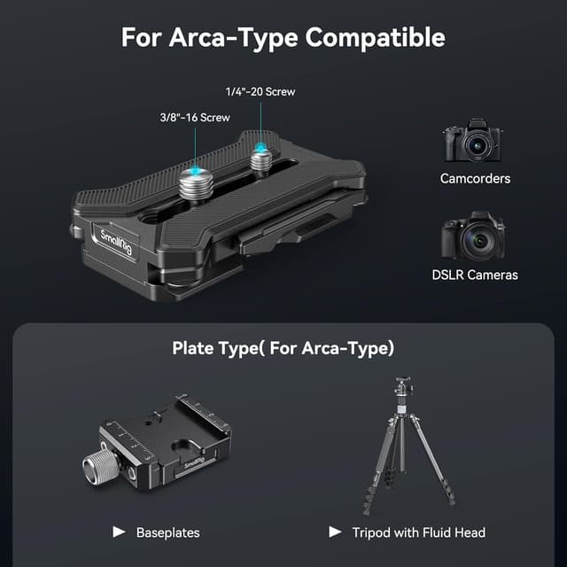Detalle 2 de SMALLRIG 3913 Schnellwechselplatte Arca-Swiss