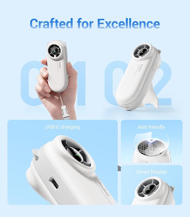 Thumbnail 4 de Diveblues Mini Fan Portátil Turbo 🔋 Hasta 16 Horas Batería