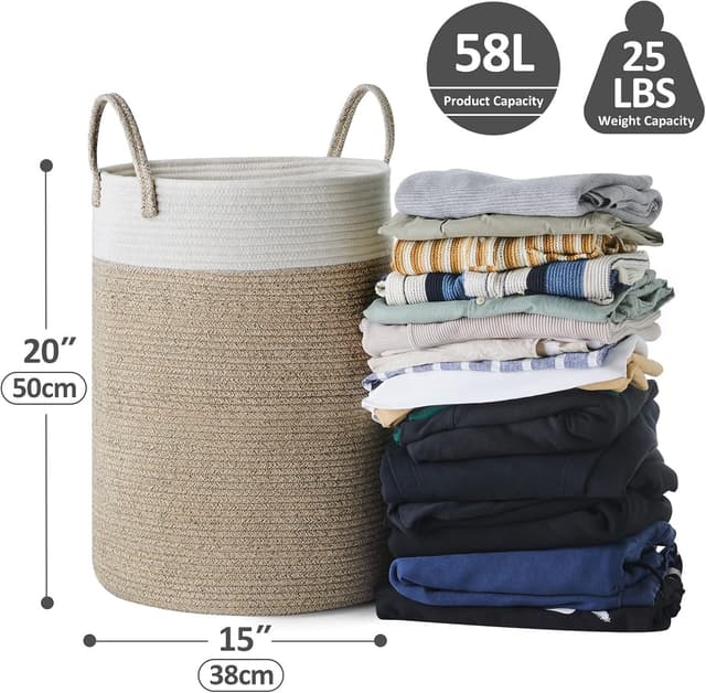 Thumbnail 3 de YOUDENOVA Cotton Rope Basket 58L