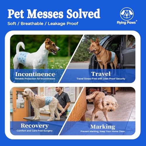 Thumbnail 6 de Flying Paws Pannolini per cani L 26 pezzi assorbenti