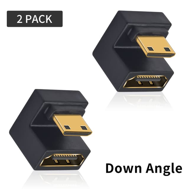 Thumbnail 6 de Duttek U Shape HDMI to Mini HDMI 8K Adapter (Down Angle) – 8K@60Hz 2 Pack