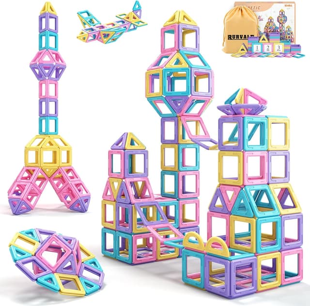 Detalle de Magnetic Tiles 44pc Toddler STEM Toys