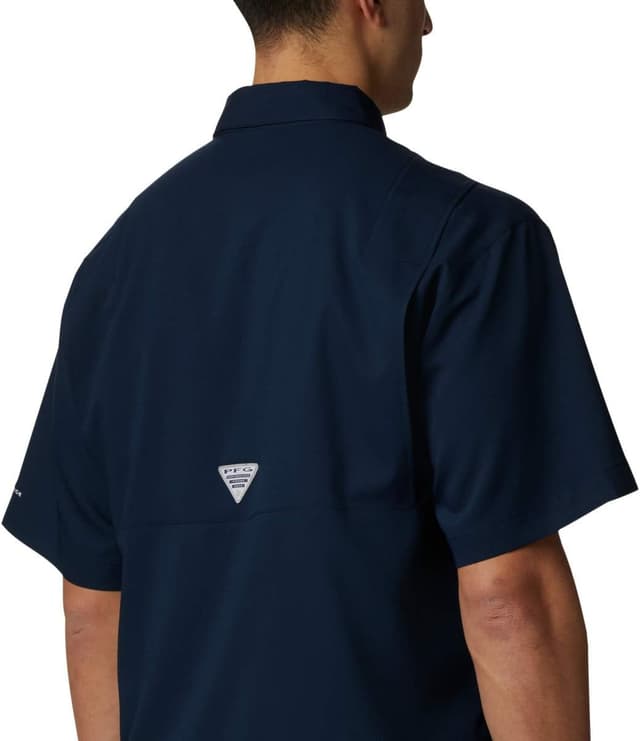 Detalle de Columbia NCAA Mens Big & Tall Collegiate Tamiami Short Sleeve Shirt