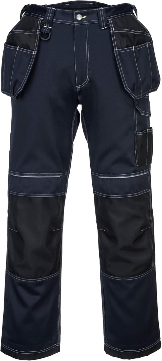 Detalle de Portwest Urban Holster T602ZBR : pantalon de travail urbain avec poches et liseré réfléchissant