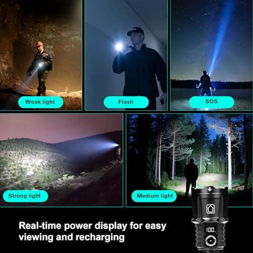 Thumbnail 3 de Carehabi XHP160 Linterna LED recargable 100000 lúmenes 🔦