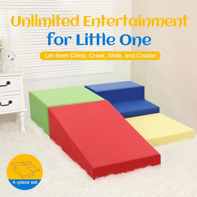 Detalle 2 de JungleDove 4‑piece Soft Play Set for Toddlers