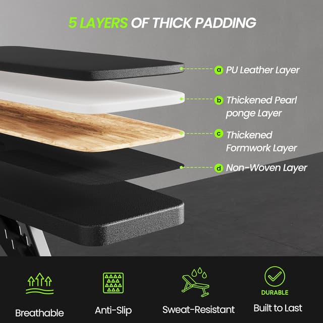 Thumbnail 4 de Adjustable Weight Bench 600LBS for Home Gym 🏋