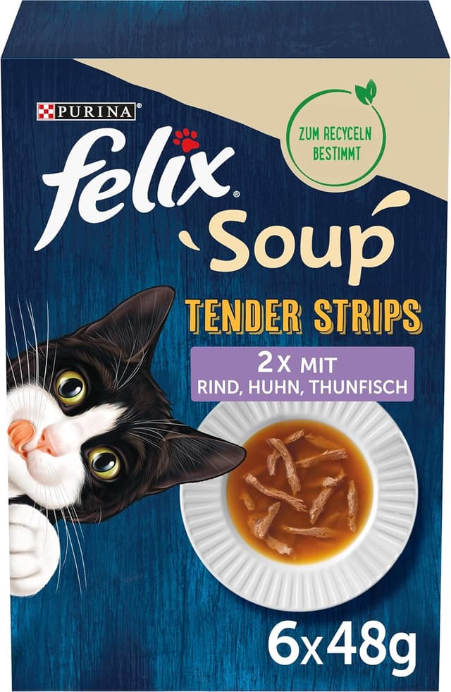 Thumbnail 6 de FELIX Soup Tender Strips 6 x 48 g 🐱