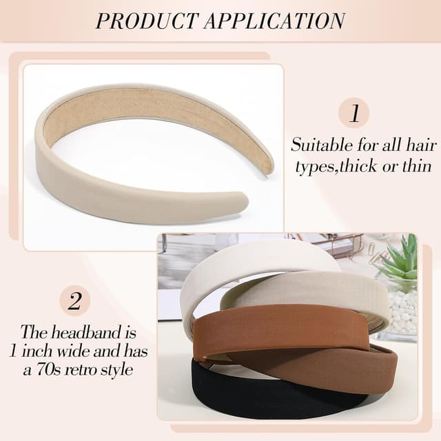 Thumbnail 4 de 5 Stück Haarreifen Damen Set 1.18 Zoll Breit