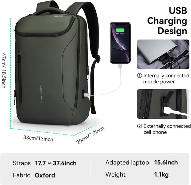 Thumbnail 2 de MARK RYDEN Große Kapazität Rucksack 17.3"