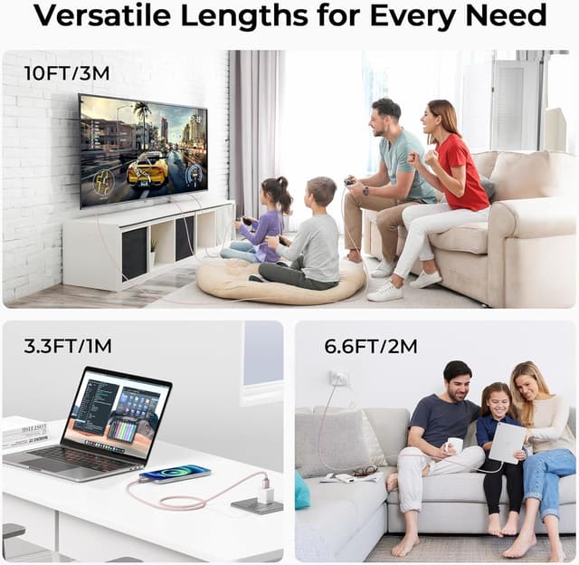 Detalle 2 de USB-C Ladekabel 1 m 2er Set