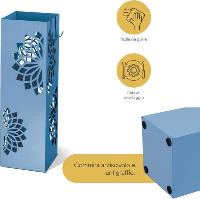 Thumbnail 5 de Baroni Home Portaombrelli Design Moderno 15,5×15,5×49 cm ☂