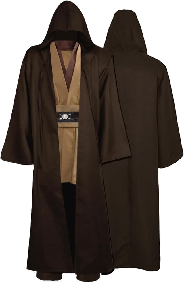 Detalle 2 de GOLDSTITCH men’s hooded tunic robe full set (Halloween cosplay costume)