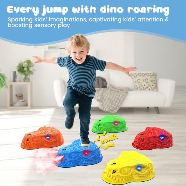 Detalle 2 de Dinosaur Toys for Kids 3-5 Mist Spraying Dino with 5 Batteries