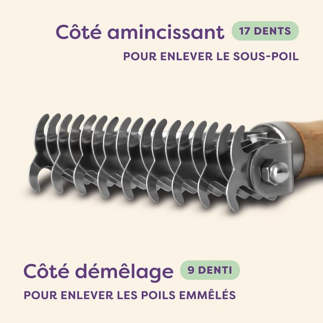 Detalle de Knupis Brosse bambou pour chien