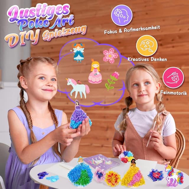 Detalle 2 de ZOOI Prinzessin DIY Bastelset ab 6 Jahren