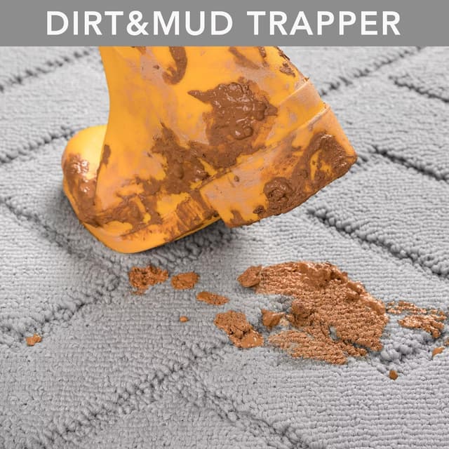 Thumbnail 4 de Biscpro Door Mat 80x100cm washable indoor mat