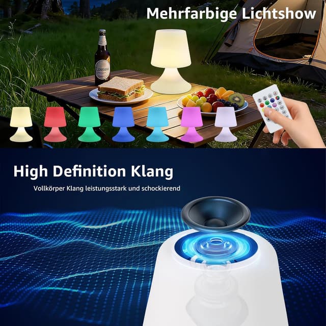 Thumbnail 2 de uuffoo LED Tischlampe Akku Kabellos IP44