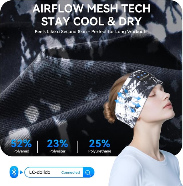 Thumbnail 4 de LC-dolida Auriculares para Dormir Bluetooth 🎧 Regalo Hombre y Mujer