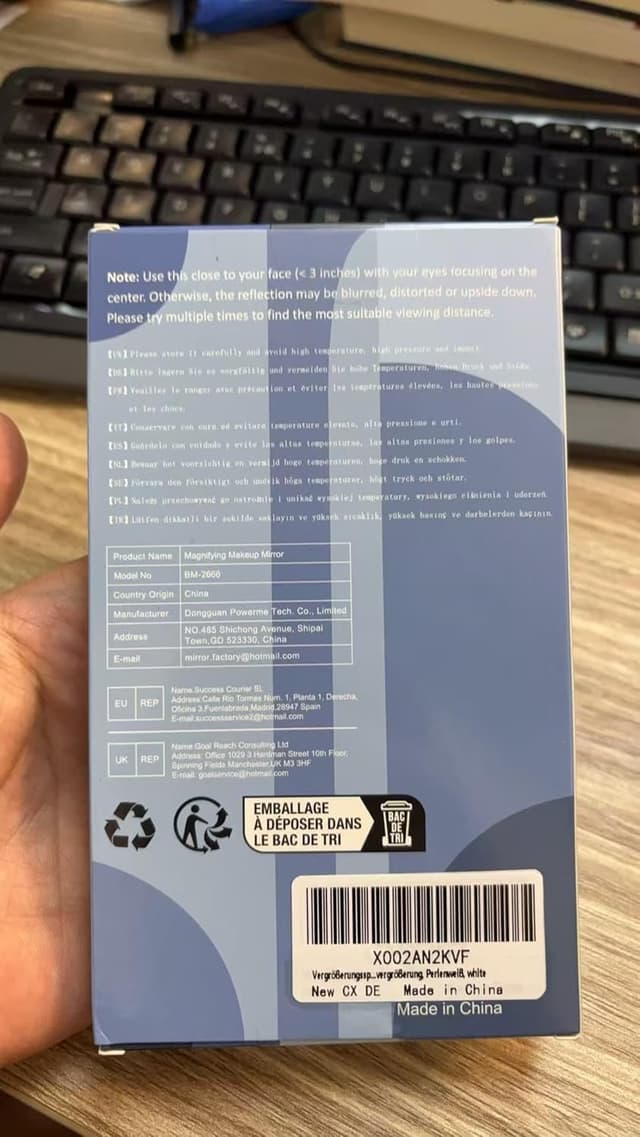 Thumbnail 6 de MOMOKUBA Vergrößerungsspiegel 30×, Kosmetikspiegel 🪞