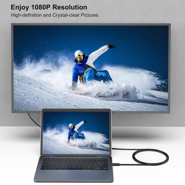 Detalle 2 de BENFEI USB C auf DVI Kabel 1,8m