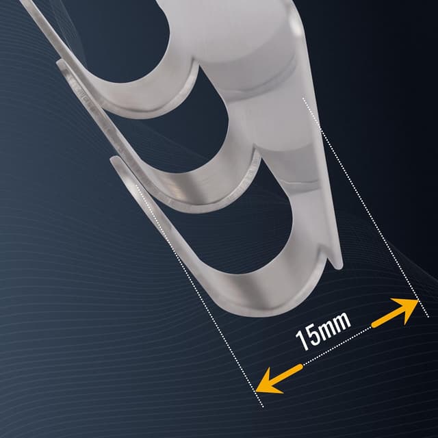 Thumbnail 6 de RICOO MH020-2 Hakenleiste mit 3 Edelstahlhaken 2er Set