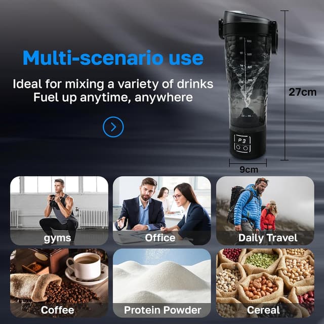 Thumbnail 6 de Electric protein shaker bottle 700ml