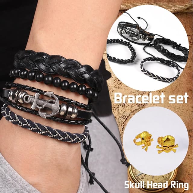 Thumbnail 3 de AUNGCSHE 7PCS Disfraz Pirata