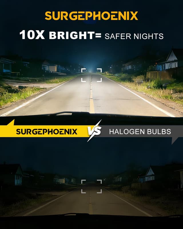 Detalle 2 de Surgephoenix 9005/HB3 H11/H8/H9 Light Bulbs Combo