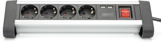 Detalle 2 de DIGITUS DA-70614 Steckdosenleiste mit 2 USB
