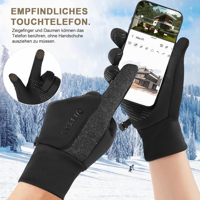 Detalle 2 de GXCROR Winterhandschuhe mit Touchscreen für 3 Größen