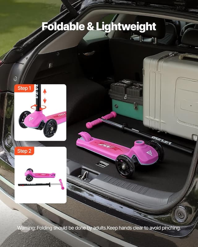 Detalle 2 de VEVOR trottinette enfants 3 roues 74 kg