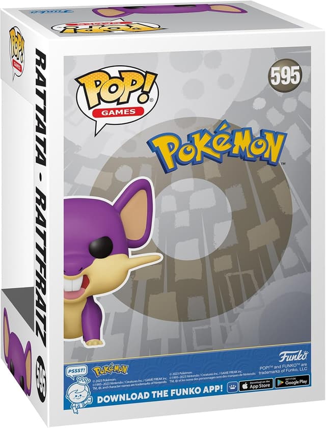 Thumbnail 2 de Funko Pop! Rattata 9,5 cm Figura in Vinile