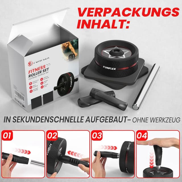 Thumbnail 6 de FUNFLEX Bauchroller 8 cm Breite Bauchtrainer