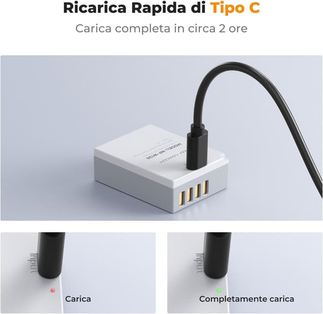 Thumbnail 2 de K&F CONCEPT NP-W126 1050 mAh Batteria per fotocamera