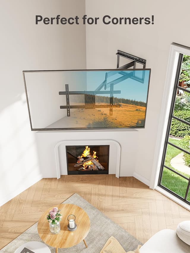 Thumbnail 6 de monTEK Extra Long Full Motion TV Wall Bracket for 43–80 Inch TVs (1065mm arm, swivel & tilt)