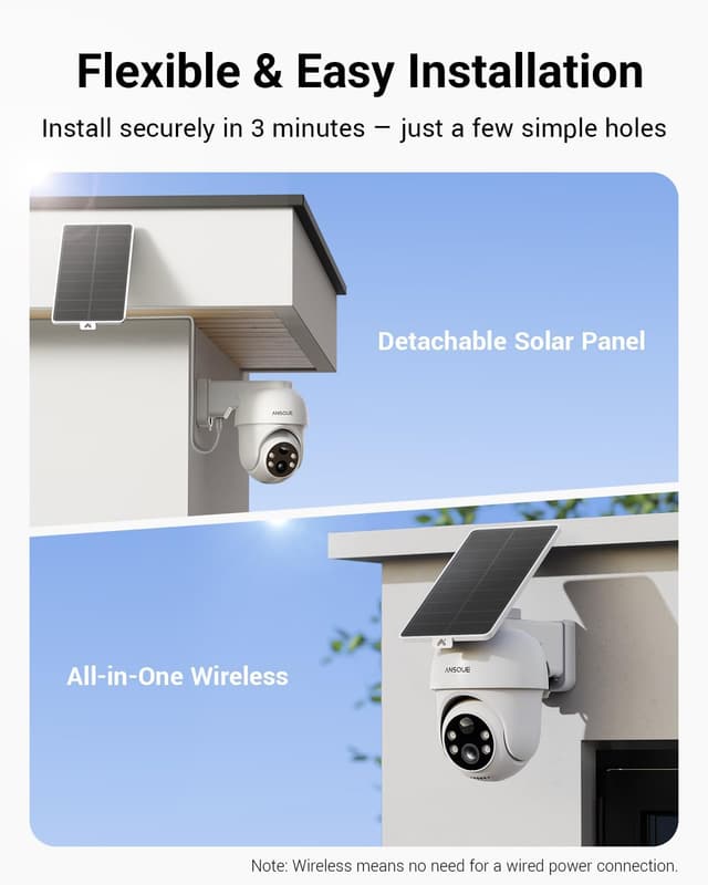 Thumbnail 4 de ANSQUE GU01 4-Camera Security Camera Kit